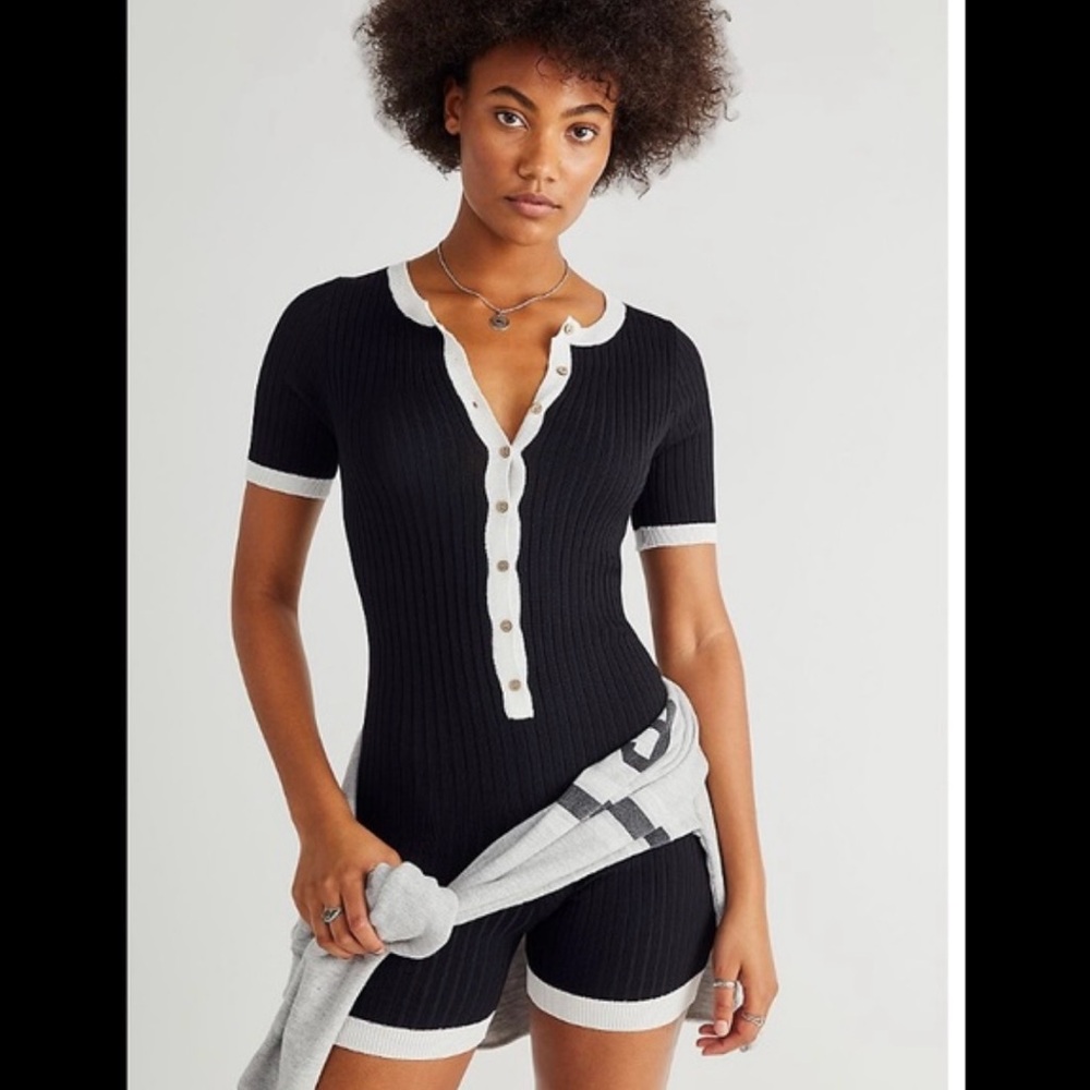 Free People Sweater Romper